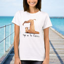 Search for yoga humor tshirts Dog