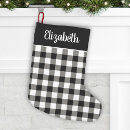 Search for black and white christmas stockings Farmhouse