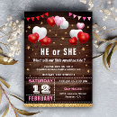 Search for valentine gender reveal invitations Boy or girl