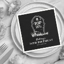 Search for birthday napkins thirty