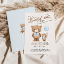 Search for adorable baby boy shower invitations We can bearly wait