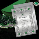 Search for emerald green quince invitations Tiara