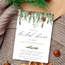 Search for pine tree bridal shower invitations Rustic