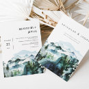Search for mountain range wedding invitations Simple