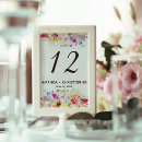 Search for yellow wedding table cards Watercolor floral
