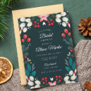 Search for teal christmas invitations Floral