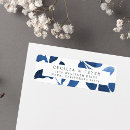 Search for cobalt blue return address labels Blue and white