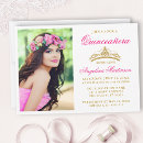 Search for hot pink quinceanera invitations Quinceañera