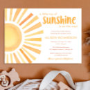 Search for rays of sunshine baby shower invitations Gender neutral