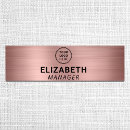 Search for rose gold name tags Employee