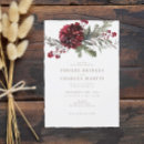 Search for red christmas wedding invitations Gold