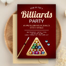 Search for billiard birthday invitations Cue stick