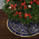Search for blue and gold tree skirts Navy