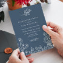 Search for simple navy blue wedding invitations Elegant