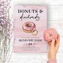 Search for doughnut bridal shower invitations Watercolor
