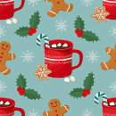 Search for hot cocoa wrapping paper Gingerbread man