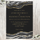 Search for black marble wedding invitations Agate