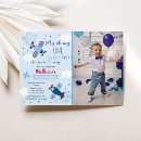 Search for airplane 1st birthday invitations Boy first birthday