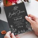 Search for dark bridal shower invitations Simple