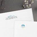 Search for umbrella return address labels Blue