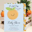 Search for little cutie baby boy shower invitations Orange