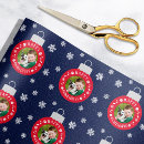 Search for funny dog wrapping paper Happy howlidays