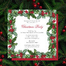 Search for gathering christmas invitations Holly