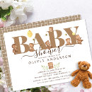 Search for bear baby shower invitations Cub
