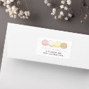 Search for french macarons return address labels Pastel
