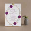 Search for purple gold white invitations Rose