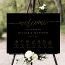 Search for black and gold wedding signs Minimalist