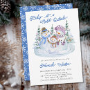 Search for snowman baby shower invitations Blue
