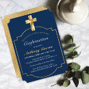 Search for catholic confirmation invitations Navy blue