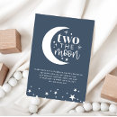 Search for two the moon birthday invitations 2nd