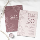 Search for mauve birthday invitations Dusty rose