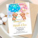 Search for teddy bear gender reveal invitations He or she