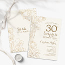 Search for floral 30th birthday invitations Botanical