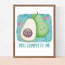 Search for avocado posters Watercolor