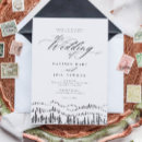 Search for elegant mountain wedding invitations Calligraphy