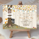 Search for woodland creatures invitations Baby