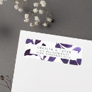 Search for violets return address labels Botanical