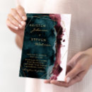 Search for burgundy and teal invitations Blue
