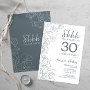 Search for slate grey invitations Floral