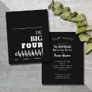 Search for black and white 40th birthday invitations Budget