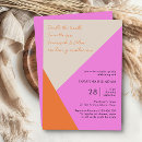 Search for bright pink invitations Pink and orange