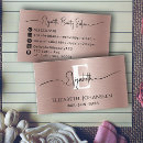 Search for rose gold metal business cards Social media
