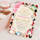 Search for mad tea party invitations Watercolor garden flowers