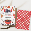 Search for summer bbq invitations Red gingham