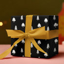 Search for black and white christmas tree wrapping paper Modern