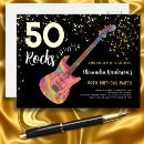 Search for rock band birthday invitations Rock and roll